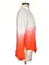 Blu Pepper Color Block Orange Long Sleeve Blouse Size S - photo 4