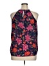 Papermoon 100% Polyester Blue Purple Sleeveless Blouse Size XL - photo 2