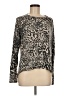 Tart Animal Print Gray Brown Long Sleeve Top Size M - photo 1