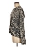Tart Animal Print Gray Brown Long Sleeve Top Size M - photo 5