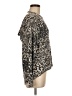Tart Animal Print Gray Brown Long Sleeve Top Size M - photo 4