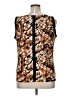 Milano 100% Polyester Brown Sleeveless Blouse Size XL - photo 2