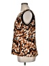 Milano 100% Polyester Brown Sleeveless Blouse Size XL - photo 5