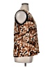 Milano 100% Polyester Brown Sleeveless Blouse Size XL - photo 4