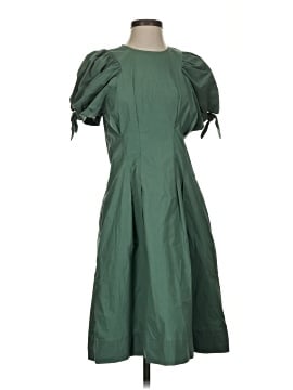 green emerald velvet dress Claude Puff Sleeve Dress in Green by Sea New York