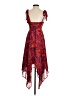 Alexis 100% Polyester Paisley Red Cocktail Dress Size XXS - photo 2