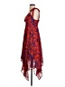 Alexis 100% Polyester Paisley Red Cocktail Dress Size XXS - photo 5