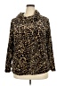 White Stag Animal Print Brown Cardigan Size 2X - photo 1