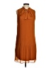 DKNY 100% Polyester Brown Casual Dress Size 2 - photo 1