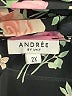 Andree by UNIT 100% Polyester Floral Black Sleeveless Blouse Size 2X - photo 7