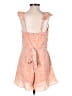 Pink Lily 100% Polyester Hearts Orange Romper Size S - photo 2