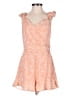 Pink Lily 100% Polyester Hearts Orange Romper Size S - photo 1