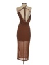 Shein 100% Polyester Brown Cocktail Dress Size S - photo 2