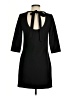 Luna Solid Black Casual Dress Size S - photo 2