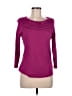 Rafaella 100% Cotton Purple 3/4 Sleeve Top Size M - photo 1