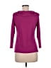 Rafaella 100% Cotton Purple 3/4 Sleeve Top Size M - photo 2