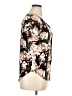 H2Gear Floral Black Short Sleeve Blouse Size XL - photo 4