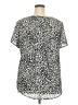 Chelsea & Theodore 100% Polyester Animal Print Silver Short Sleeve Top Size XXL - photo 2