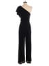 Express 100% Polyester Solid Black Jumpsuit Size M - photo 2