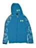 Under Armour 100% Polyester Blue Zip Up Hoodie Size XS (youth) - photo 1