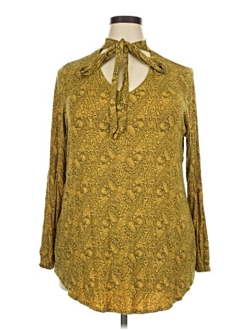 Ruff Hewn Long Sleeve Blouse (view 1)