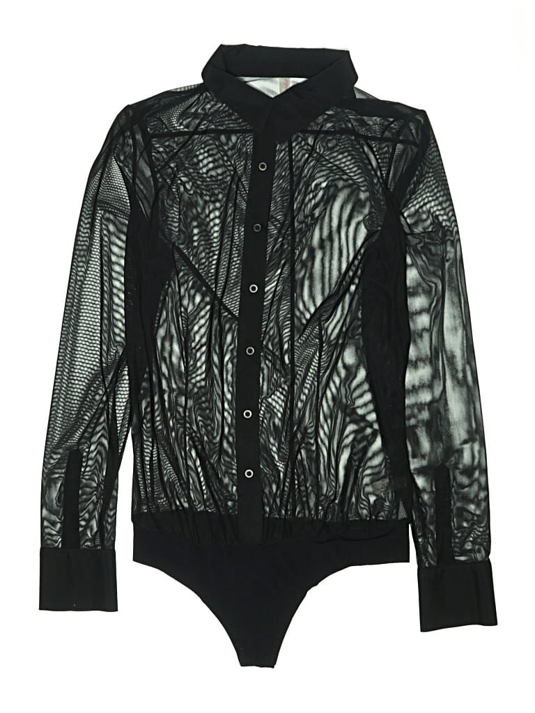 Pre-owned Commando Bodysuit In Black