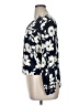 Claiborne 100% Rayon Floral Ivory Blue 3/4 Sleeve Blouse Size XL - photo 5