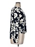 Claiborne 100% Rayon Floral Ivory Blue 3/4 Sleeve Blouse Size XL - photo 4