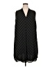 Worthington 100% Polyester Argyle Black Casual Dress Size 22w - photo 1