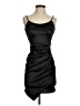 Crystal Sky Solid Black Cocktail Dress Size S - photo 1
