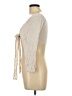 Mahina 100% Rayon Tan 3/4 Sleeve Blouse Size L - photo 5