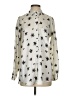 Zara Print Ivory Long Sleeve Blouse Size S - photo 1