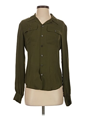 Ralph Lauren Long Sleeve Silk Top (view 1)