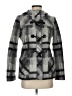 MICHAEL Michael Kors Plaid Gray Wool Coat Size 4 - photo 1