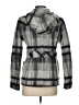 MICHAEL Michael Kors Plaid Gray Wool Coat Size 4 - photo 2