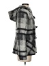 MICHAEL Michael Kors Plaid Gray Wool Coat Size 4 - photo 4