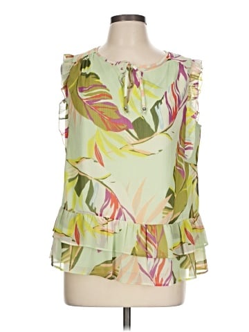 Kaari Blue Sleeveless Blouse (view 1)