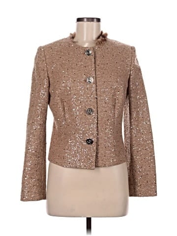 Dolce & Gabbana Gold Sequin Bolero Blazer (view 1)
