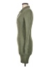 Stradivarius Solid Green Casual Dress Size M - photo 5