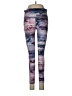 Unbranded Print Purple Leggings Size 28 waist - photo 1