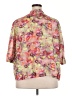 Unbranded 100% Polyester Floral Pink 3/4 Sleeve Blouse Size XXL - photo 2