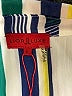 Lior Luxe Stripes Blue 3/4 Sleeve Blouse Size S - photo 7