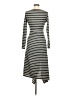 Unbranded Stripes Gray Casual Dress Size M - photo 2
