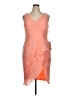 JJ's House 100% Polyester Orange Cocktail Dress Size 16 - photo 1