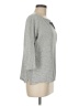 Lands' End 100% Baumwolle Stripes Gray 3/4 Sleeve Top Size M - photo 4