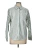 New Look Stripes Green Long Sleeve Blouse Size L - photo 1