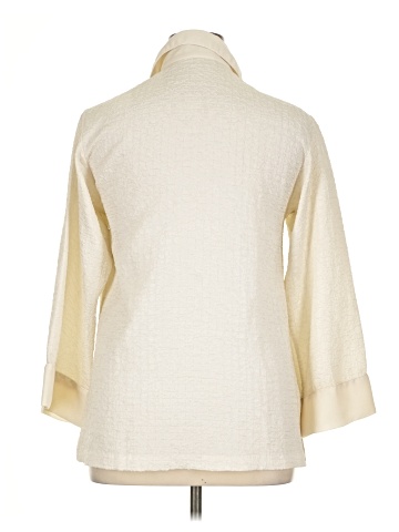 Natori 3/4 Sleeve Button-Down Shirt (view 2)