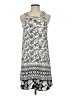 Addie 100% Polyester Graphic Gray Casual Dress Size S - photo 1