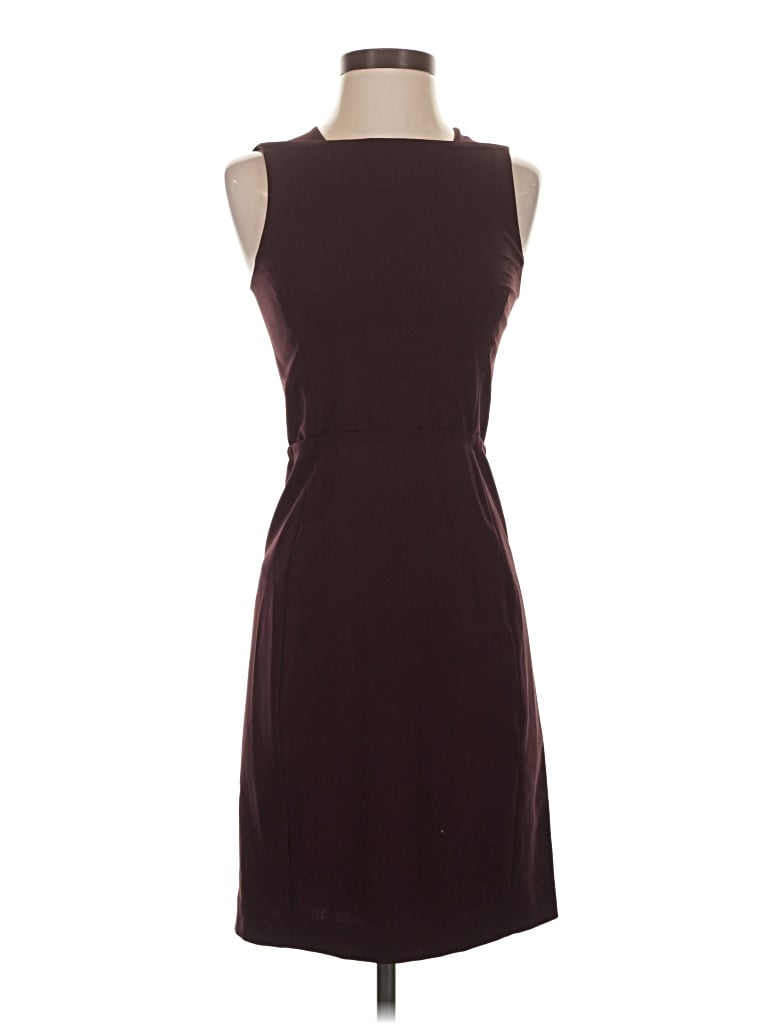 Pre-owned Theyskens' Theory Cocktail Dress In Burgundy
