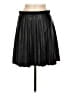 J.Crew 100% Polyester Black Faux Leather Skirt Size 6 - photo 1